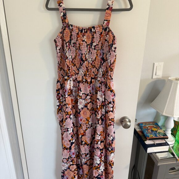 Orange and Pink Floral Dress - NWT - Picture 2 of 5
